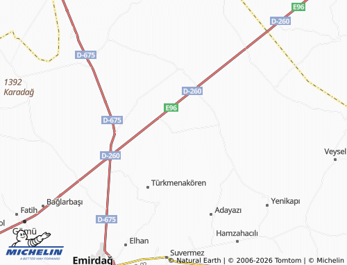 MICHELIN Topdere map - ViaMichelin