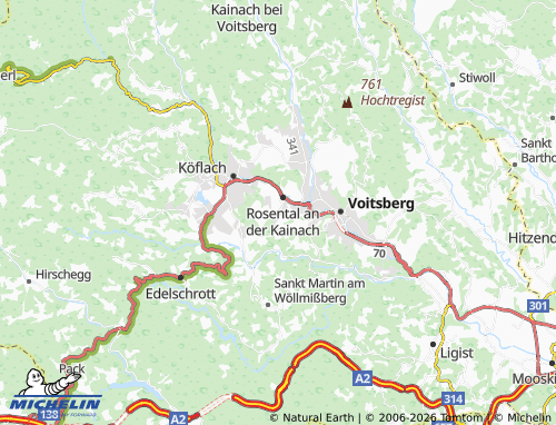 Mapa MICHELIN Hörgas - ViaMichelin