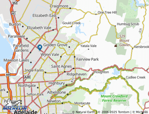 MICHELIN Fairview Park map - ViaMichelin
