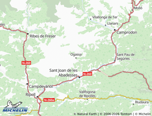 Carte MICHELIN Ogassa - ViaMichelin