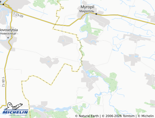 MICHELIN Liubomyrka map - ViaMichelin