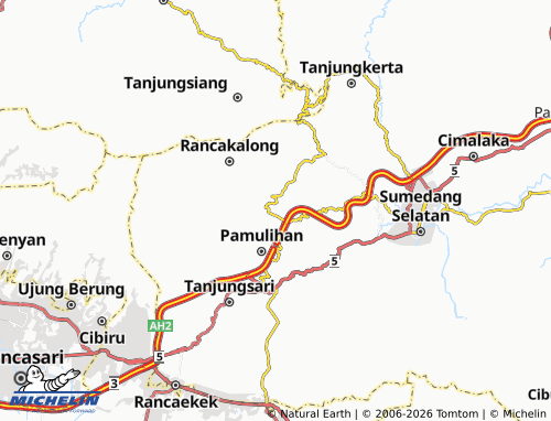 MICHELIN Pasir Biru map - ViaMichelin