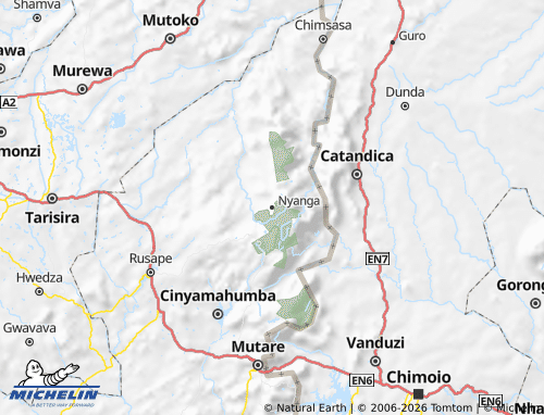 MICHELIN-Landkarte Nyanga - ViaMichelin