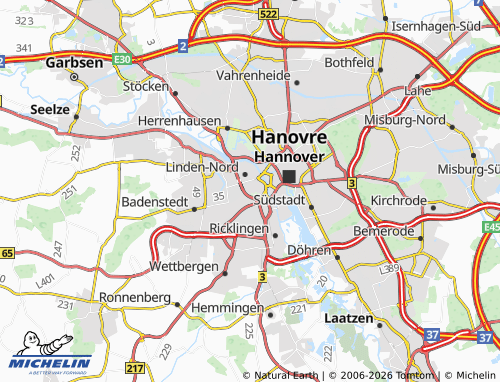 MICHELIN Linden-Mitte map - ViaMichelin