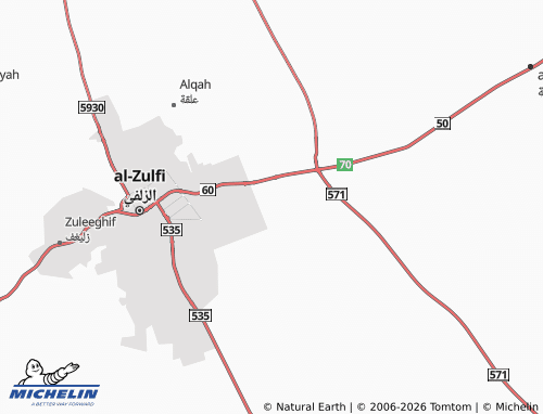 MICHELIN-Landkarte al-Nahdah - ViaMichelin