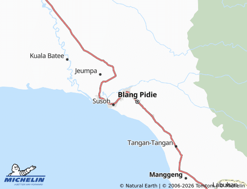 MICHELIN Pasar Blang Pidie map - ViaMichelin