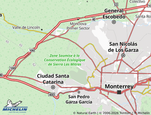 MICHELIN Cumbres Elite Octavo Sector map - ViaMichelin