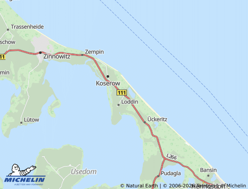 MICHELIN Kölpinsee map - ViaMichelin