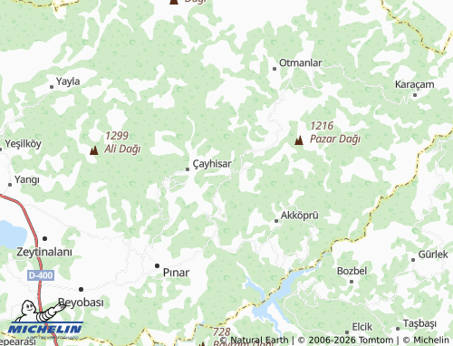 MICHELIN Sazak map - ViaMichelin