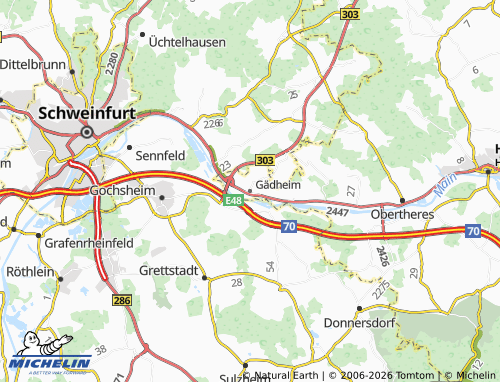 Mappa MICHELIN Gädheim - ViaMichelin