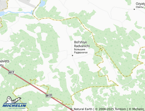 MICHELIN Bol'shiye Radvanichi map - ViaMichelin