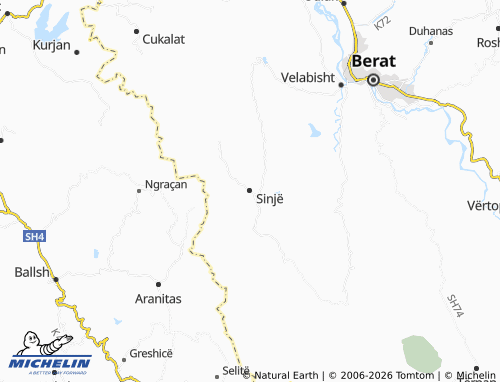 Mapa MICHELIN Sinjë - ViaMichelin