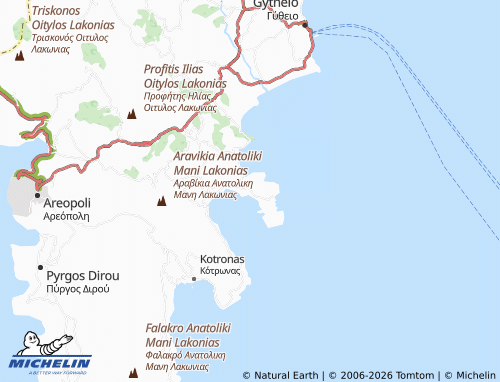 MICHELIN Kalyvia map - ViaMichelin