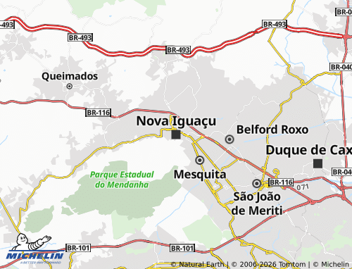 Mappa MICHELIN Nova Iguacu - ViaMichelin