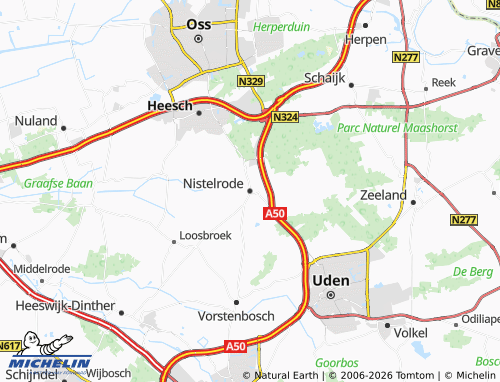 MICHELIN Nistelrode map - ViaMichelin