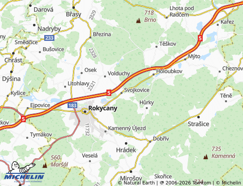 Mappa MICHELIN Svojkovice - ViaMichelin