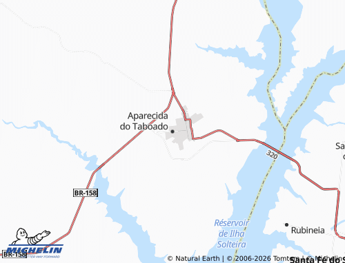 Mapa MICHELIN Aparecida do Taboado - ViaMichelin