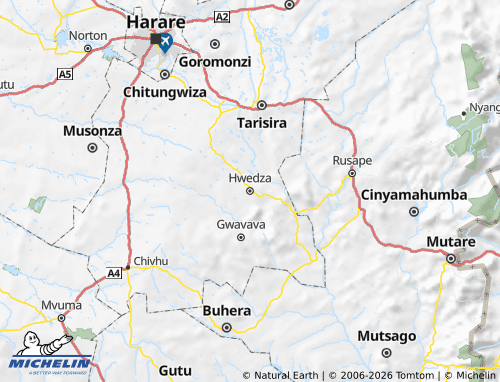 MICHELIN Wedza map - ViaMichelin