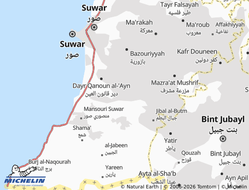 Carte MICHELIN Sha'eetiyyah - ViaMichelin