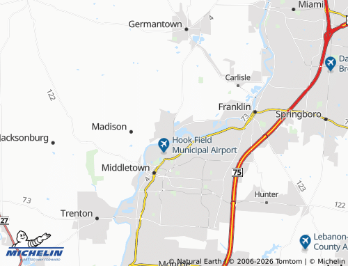 Carte MICHELIN Poasttown - ViaMichelin