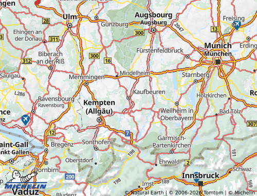 MICHELIN Kaufbeuren map - ViaMichelin