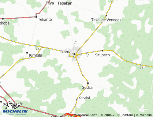 MICHELIN Juan Pablo II map - ViaMichelin