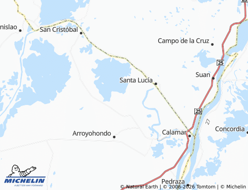 MICHELIN Pilón map - ViaMichelin