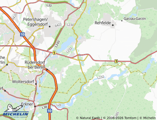MICHELIN Herzfelde map - ViaMichelin
