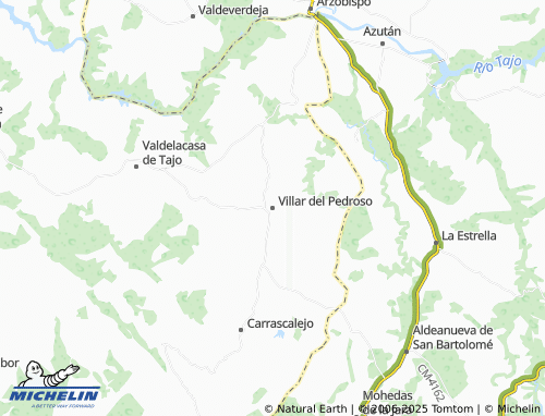 MICHELIN Villar del Pedroso map - ViaMichelin