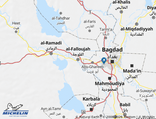 Mapa MICHELIN al-Falloujah - ViaMichelin