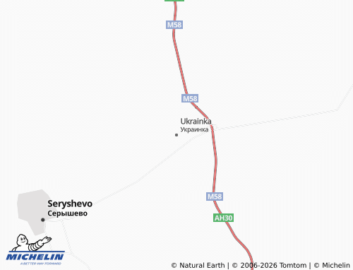 MICHELIN-Landkarte Ukrainka - ViaMichelin
