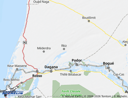 Mapa MICHELIN R'Kiz - ViaMichelin