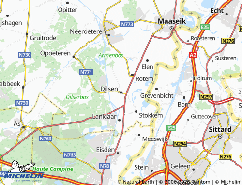 Carte MICHELIN Dilsen-Stokkem - ViaMichelin
