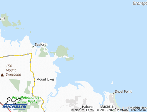 MICHELIN Wedge Island map - ViaMichelin