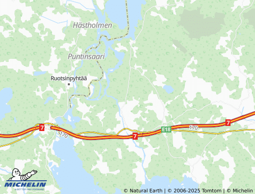 MICHELIN Kangas map - ViaMichelin
