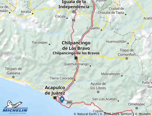 Mappa MICHELIN Guerrero - ViaMichelin