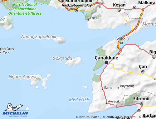 Mappa MICHELIN Gökçeada - ViaMichelin