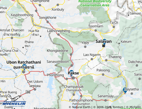 Mapa MICHELIN Khongxedone - ViaMichelin