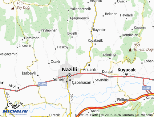 MICHELIN Bozyurt map - ViaMichelin
