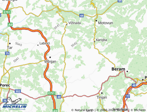 MICHELIN-Landkarte Prašćari - ViaMichelin