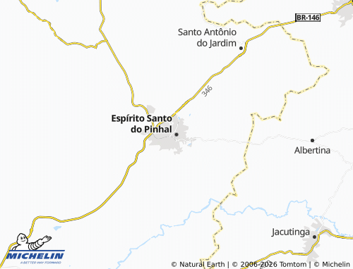 Mapa MICHELIN Espírito Santo do Pinhal - ViaMichelin
