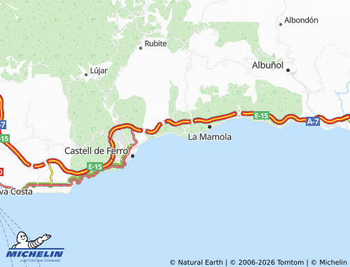 MICHELIN El Lance map - ViaMichelin