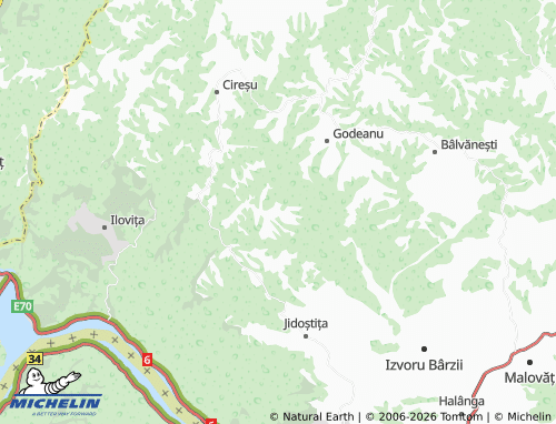 MICHELIN Schitu Topolniței map - ViaMichelin