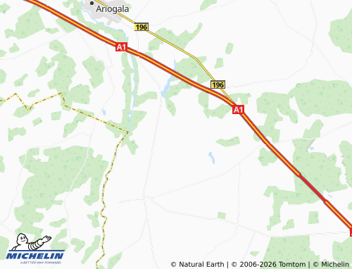 MICHELIN Šlapučiai map - ViaMichelin
