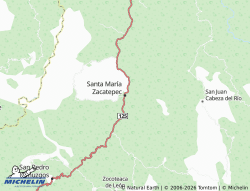 MICHELIN-Landkarte Santa María Zacatepec - ViaMichelin