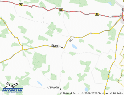 MICHELIN-Landkarte Stanin - ViaMichelin