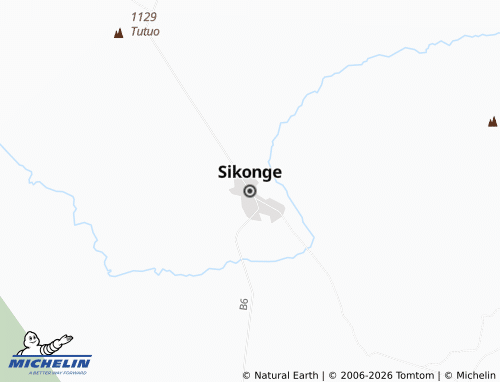 Mapa MICHELIN Sikonge - ViaMichelin