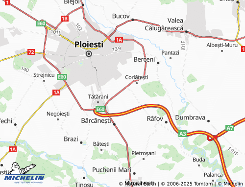 MICHELIN Ghighiu map - ViaMichelin