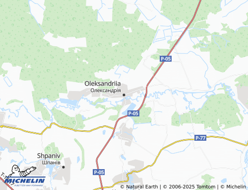 MICHELIN Oleksandriia map - ViaMichelin