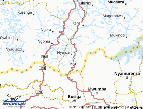 MICHELIN-Landkarte Nyanza - ViaMichelin